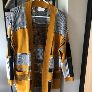 Dreamers mustard cardigan